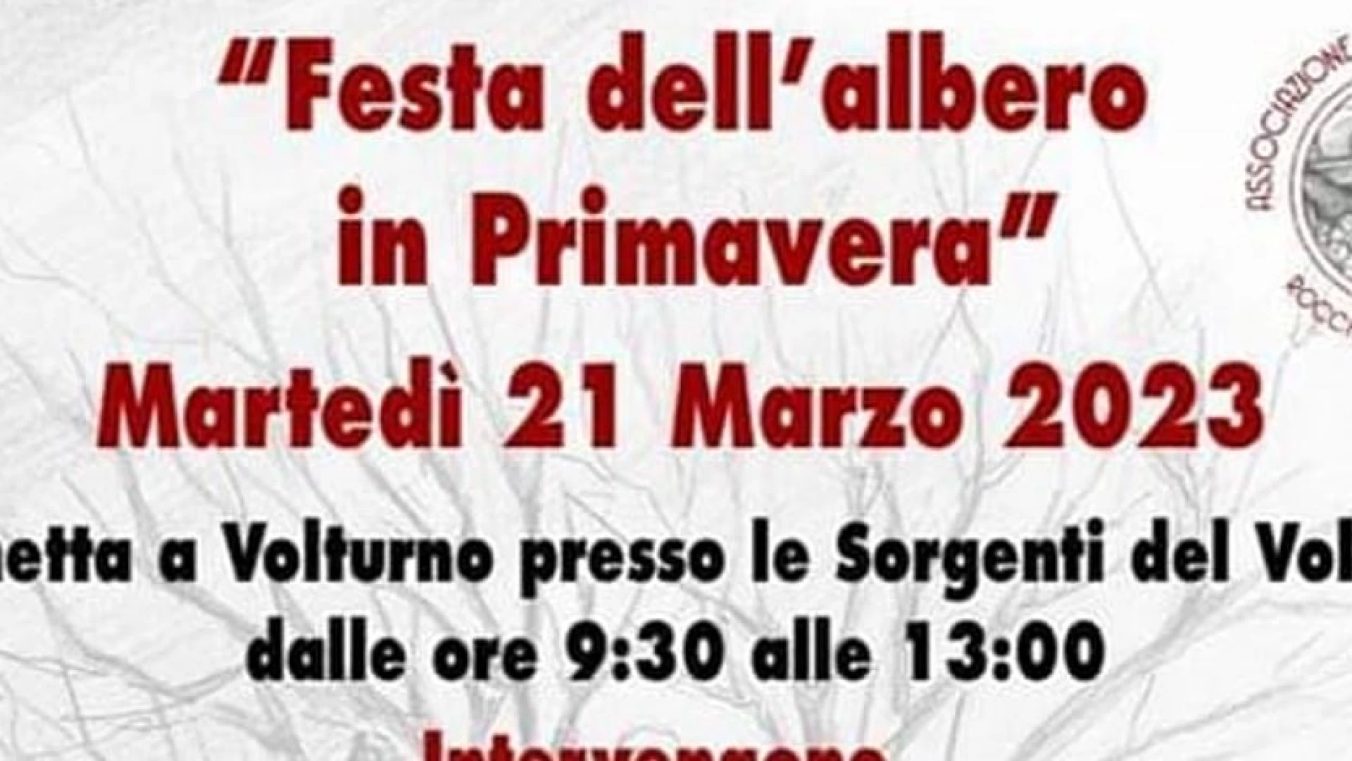 Festa dell’Albero in Primavera. Martedì 21 marzo l’evento imperdibile alle Sorgenti del Volturno a Rocchetta.